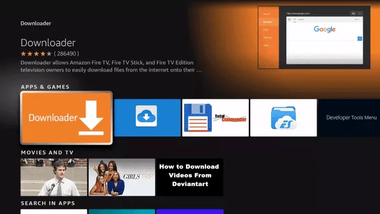 Nova8K Installation Guide - Enter the Downloader Code